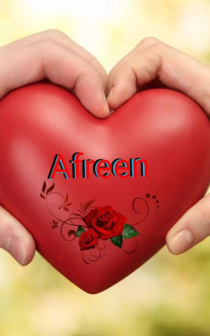 afreen name dp images full hd