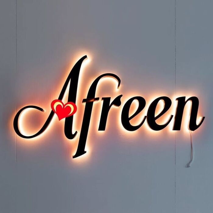 afreen name dp