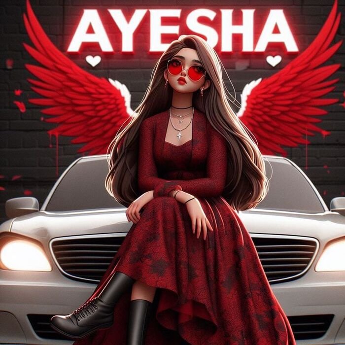 ayesha name dp aethetics full hd