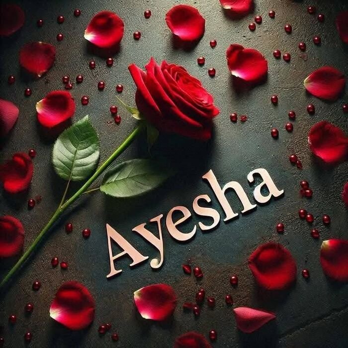 ayesha name dp hot hd