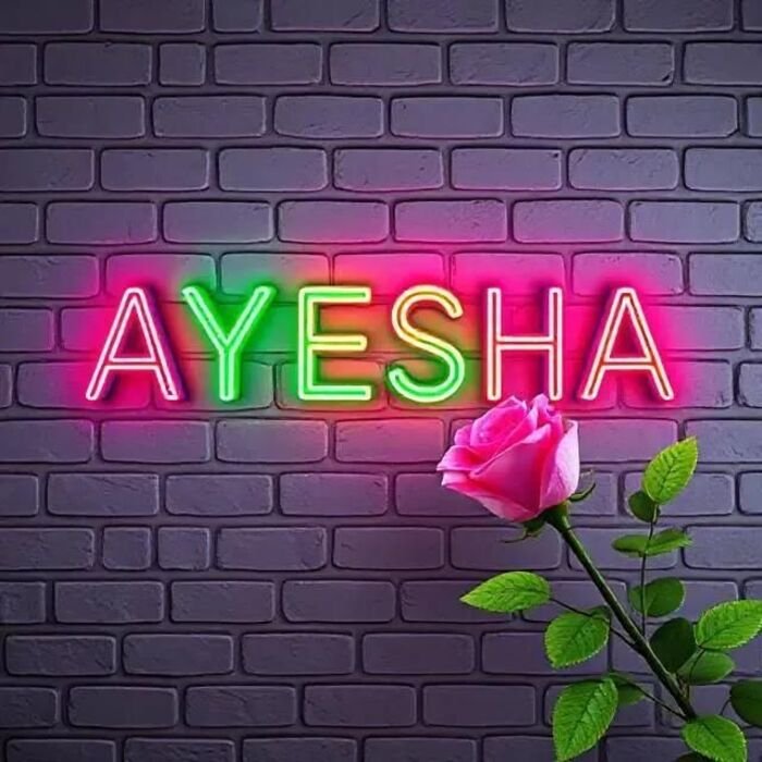 ayesha name dp