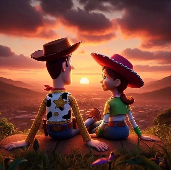 cartoon couple dp dreamy vibe