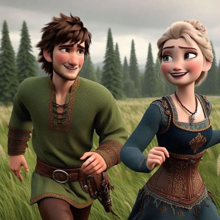 cartoon couple dp matching pose