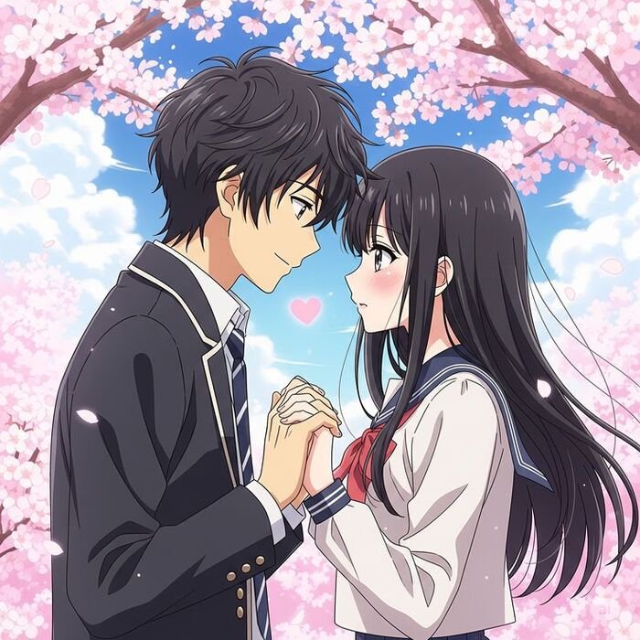 cute anime couple dp bright hd