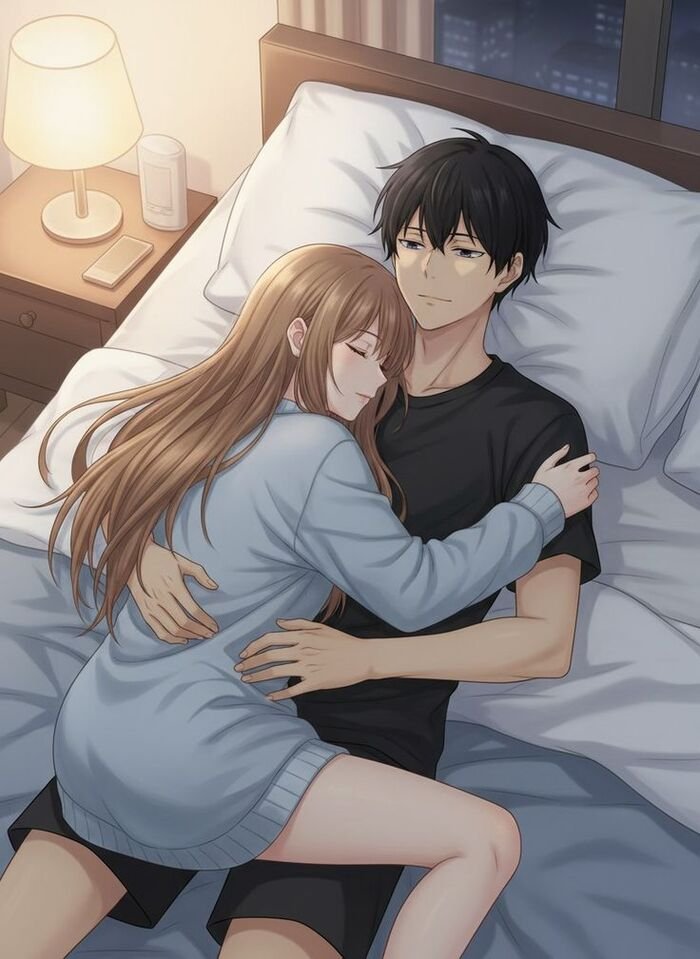 cute anime couple dp calm hd