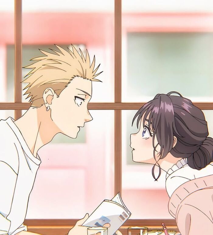 cute anime couple dp light hd