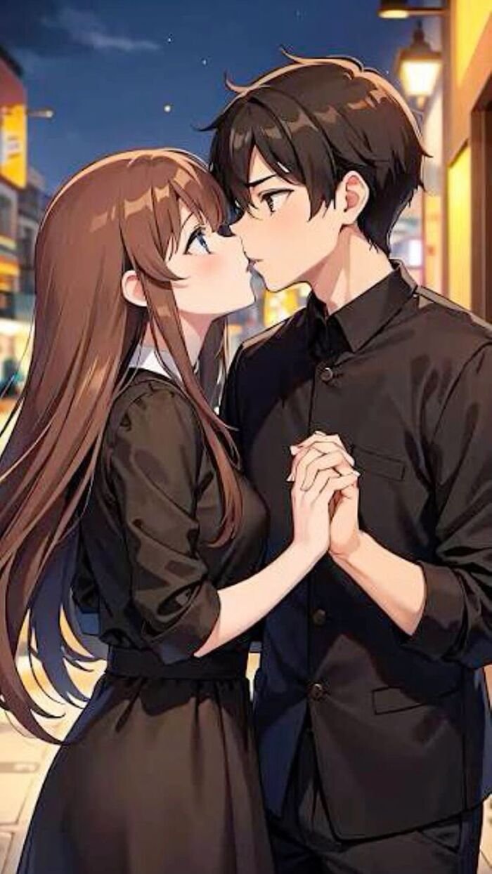 cute anime couple dp smooth hd