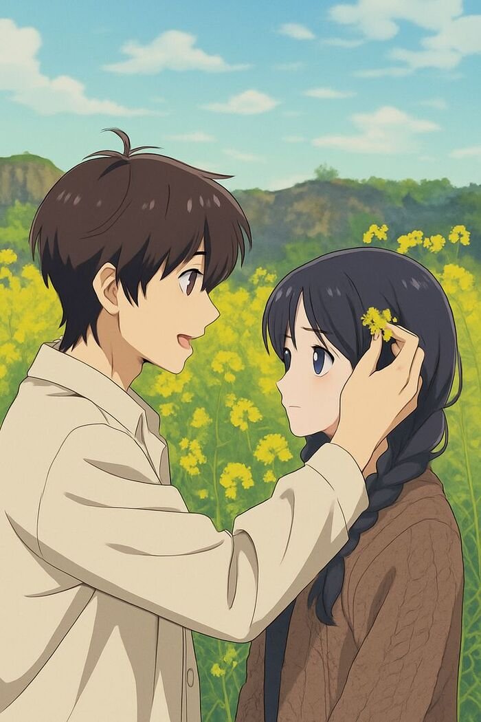 cute anime couple dp subtle hd
