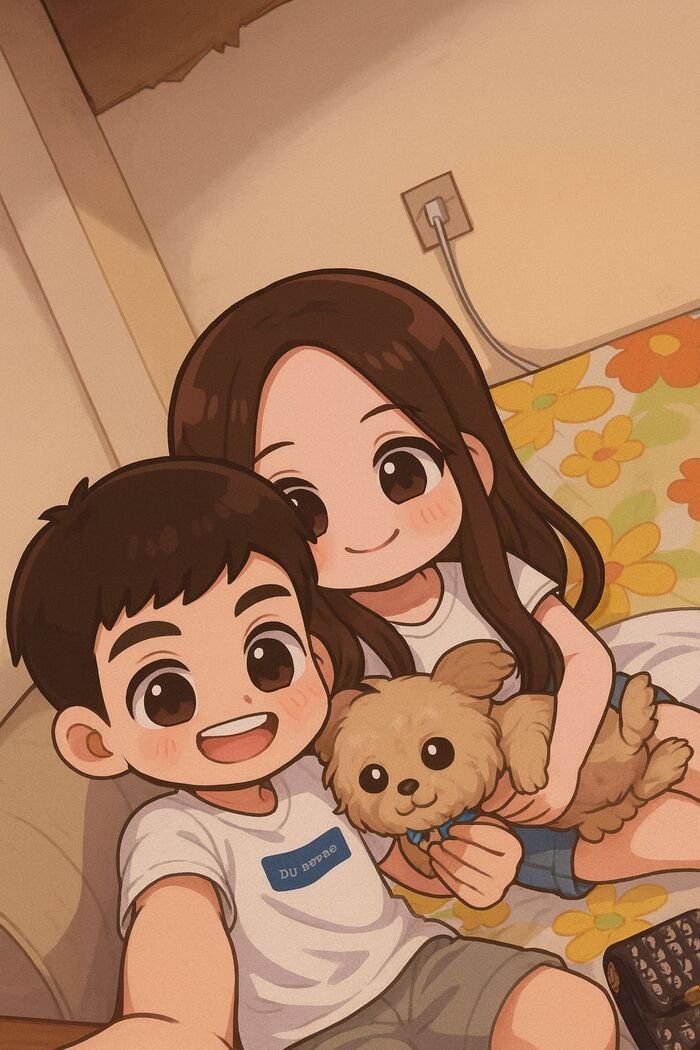 cute baby couple dp 4k