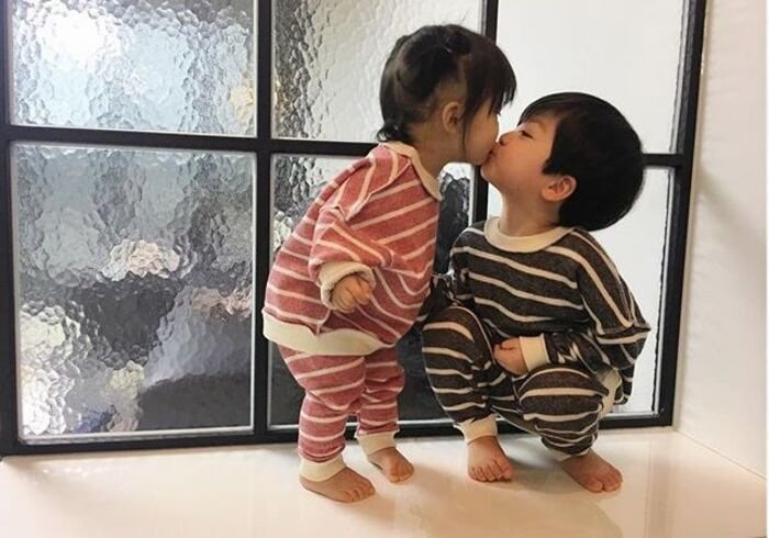 cute baby couple dp premium hd