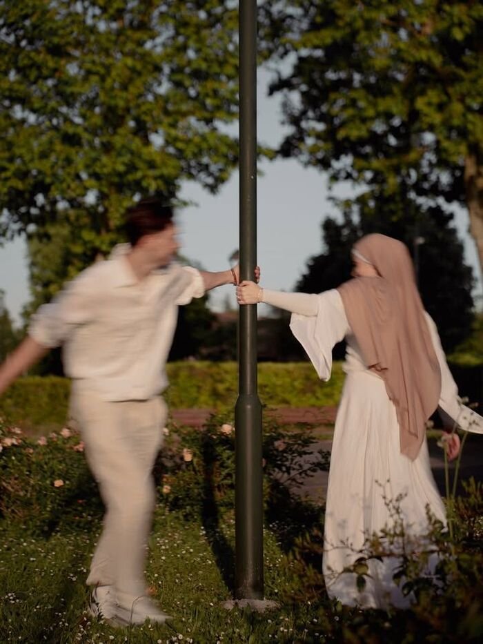 hijab couple dp aesthetic hd