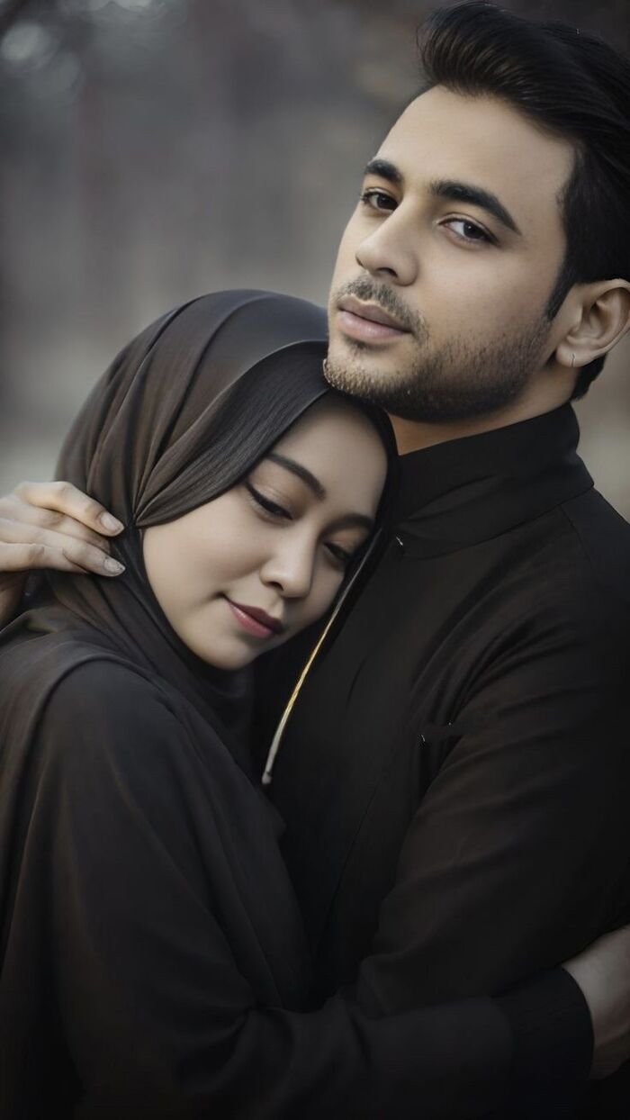 hijab couple dp classic hd