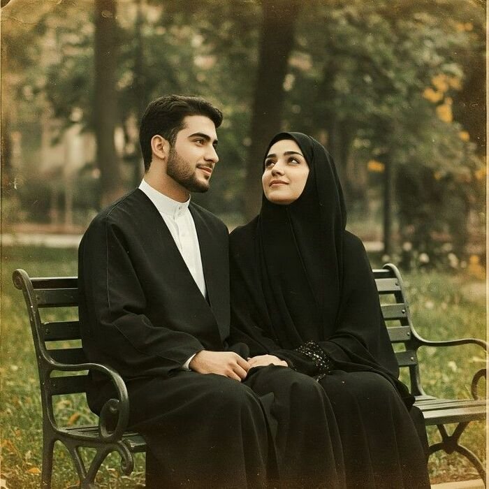 hijab couple dp minimal hd