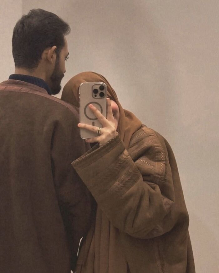 hijab couple dp soft tone hd