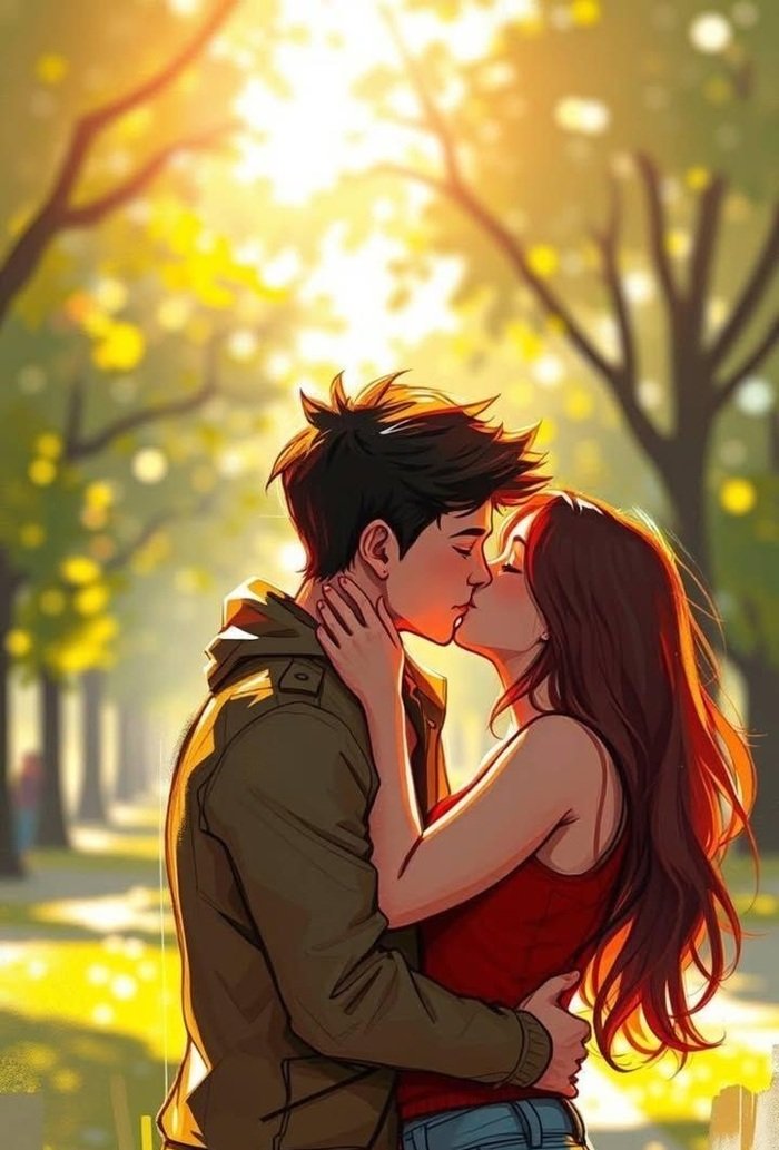 kiss cartoon images full hd