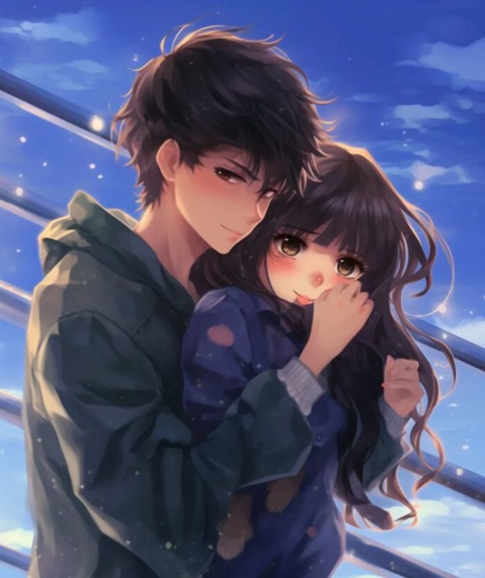 pinterest cute anime couple dp neutral hd