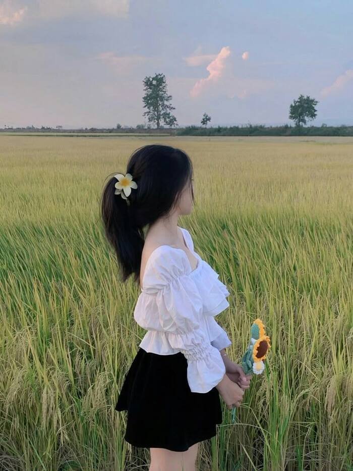 sweet village girl dp