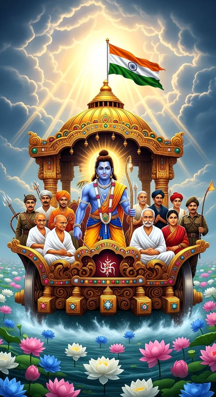 all god in one image godly presence