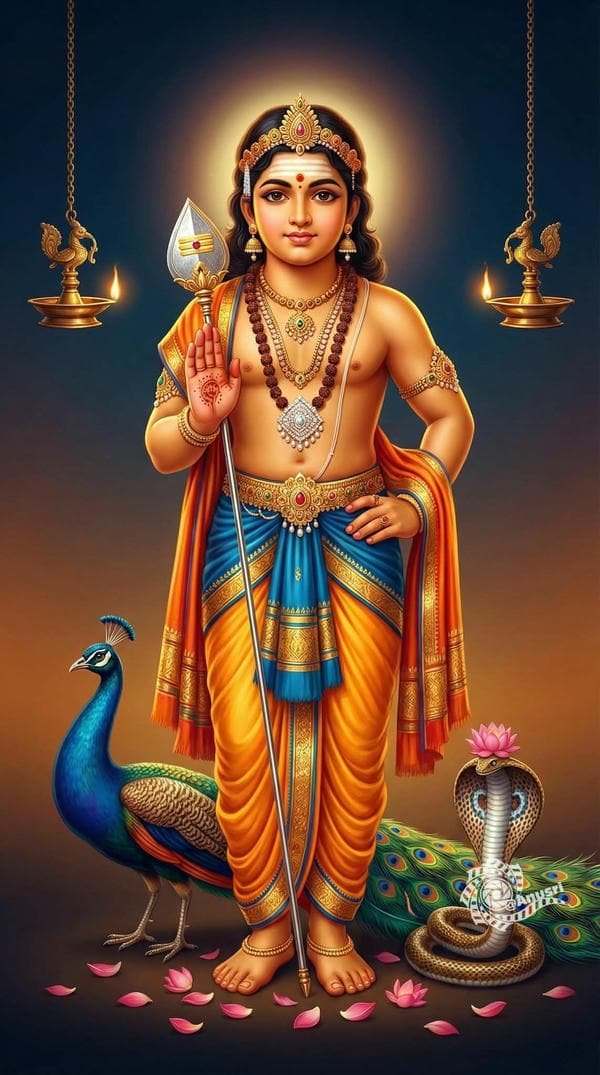 beautiful hindu god digital art