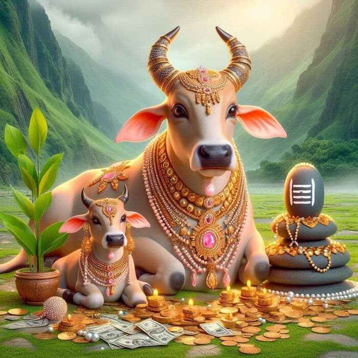 cow god images simple art 2d