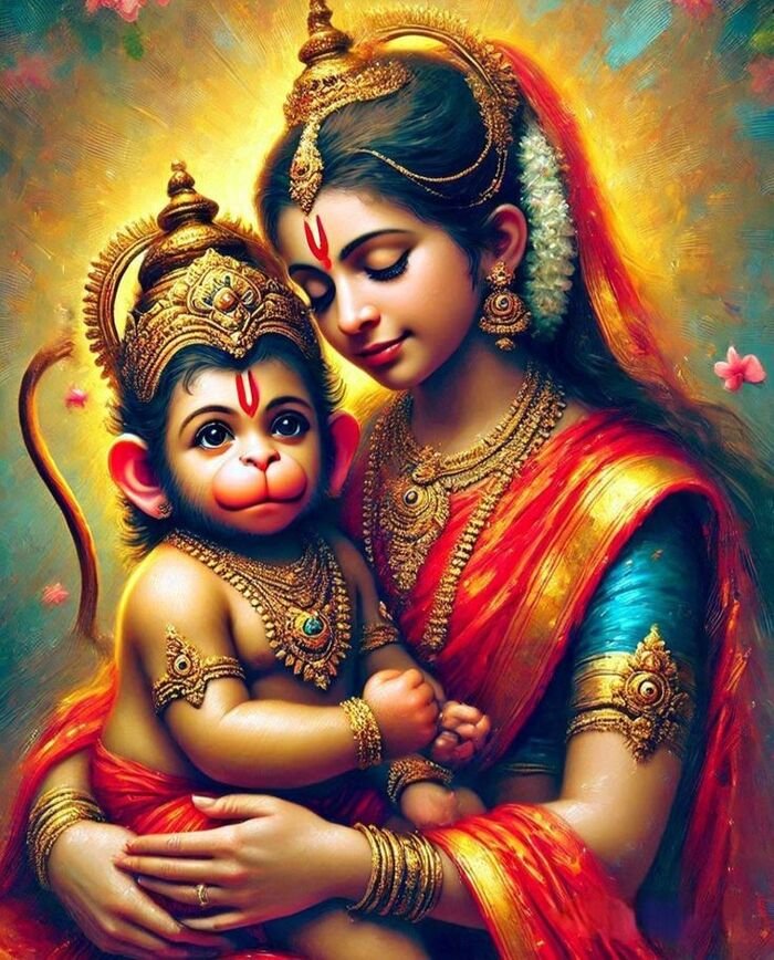 god anjaneya images soft color hd