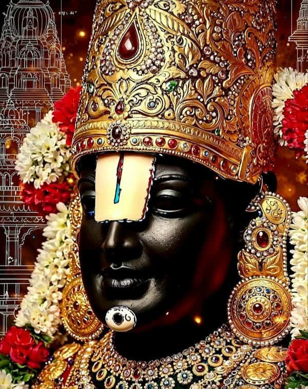 lord govinda blessing pose wallpaper