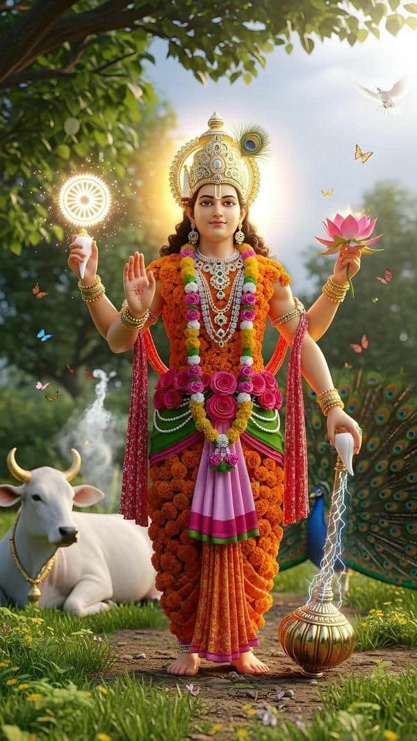 lord govinda peaceful meditation images