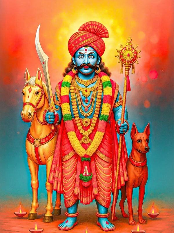 lord karuppasamy traditional village art