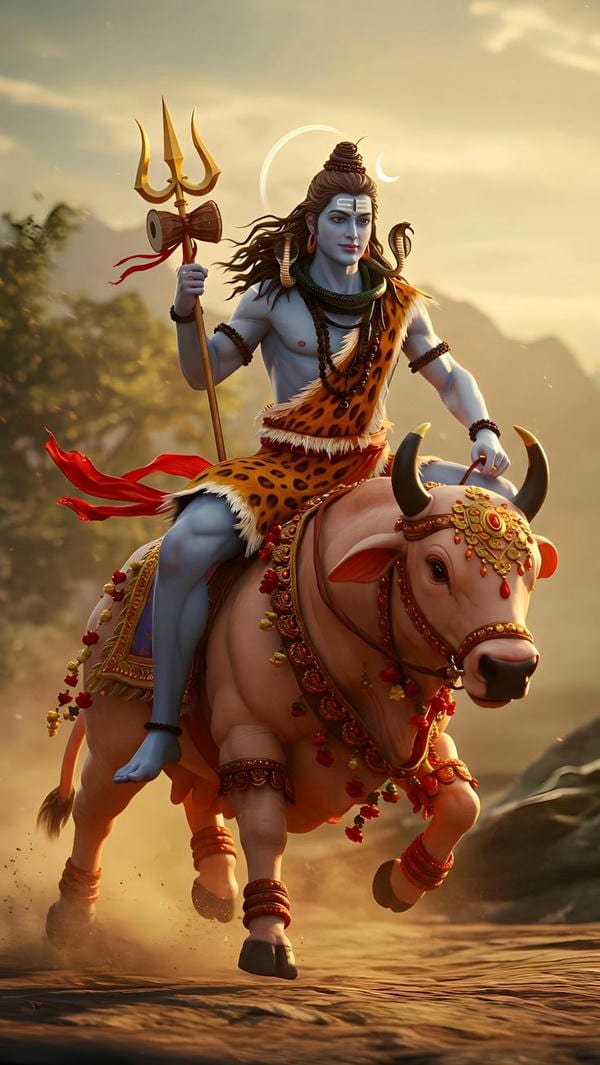 lord nandi blessing wallpaper hd