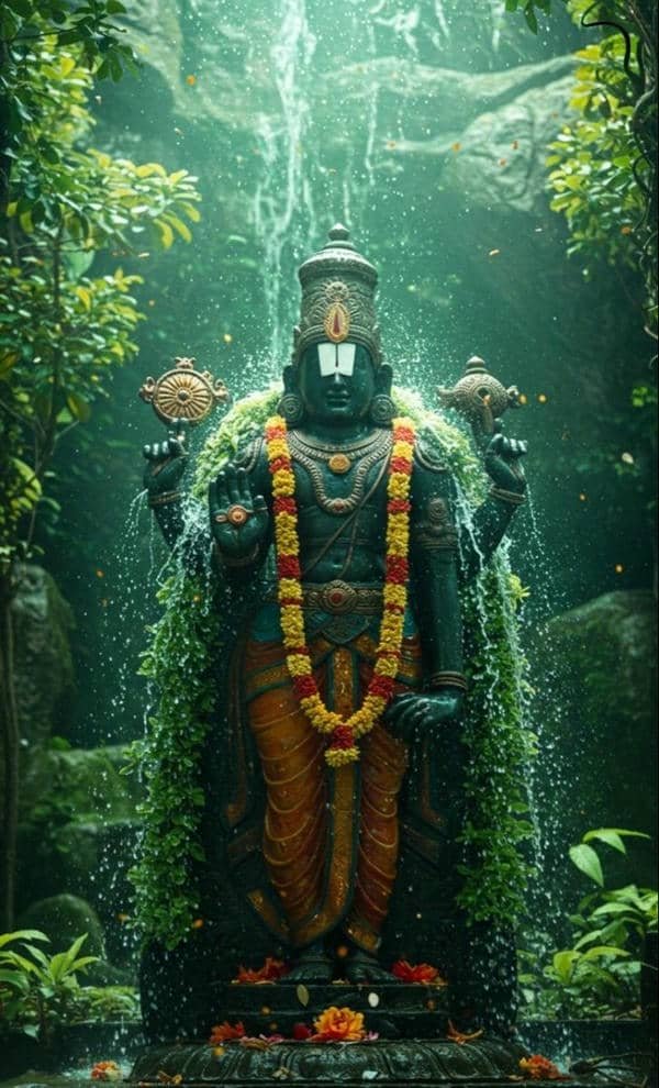 lord perumal blue skin art