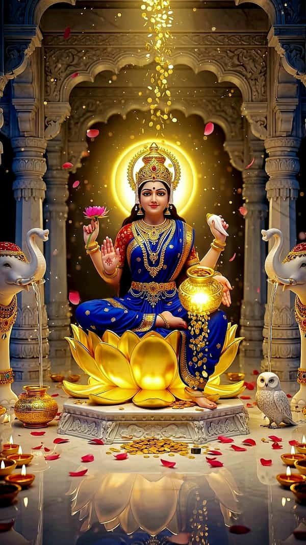 majestic hindu god portrait decor