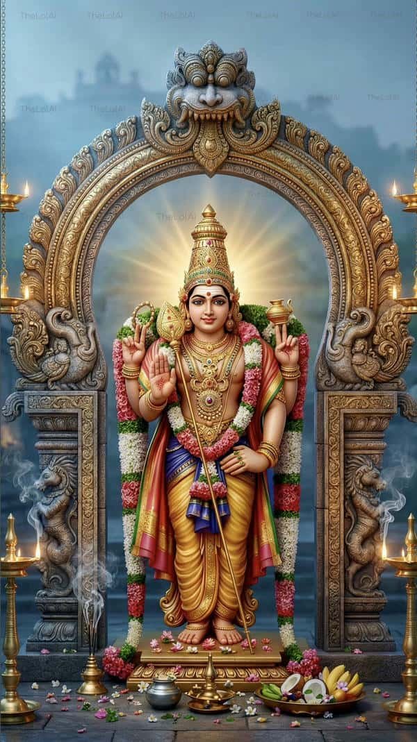 majestic lord murugan idol images