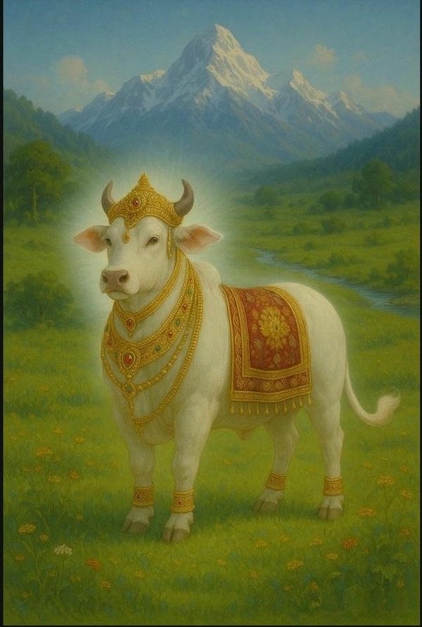 nandi bull portrait art decor