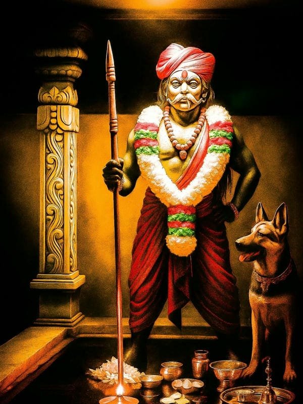 powerful karuppasamy god images