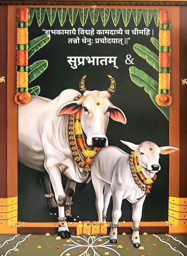 sacred nandi bull temple statues