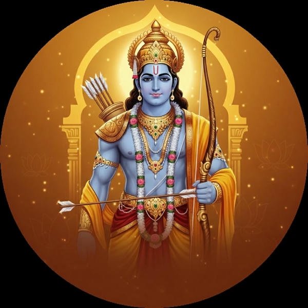 sai baba wearing orange robes