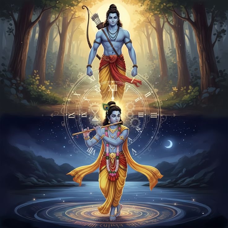 shri ram silhouette art background